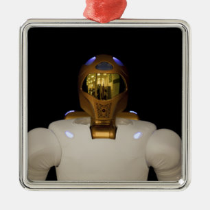Robonaut 2, a dexterous, humanoid astronaut hel metal ornament