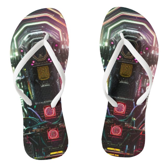 Robot 1 flip flops (Footbed)