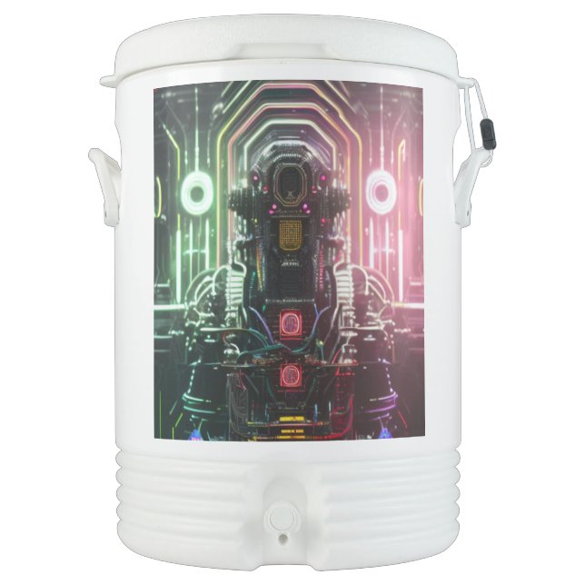 Robot 1 Igloo beverage cooler 10 gallon (Front)