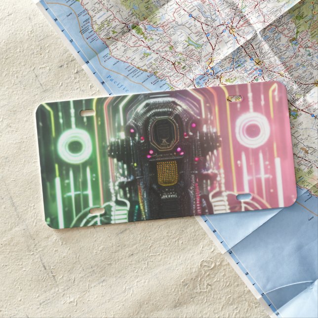 Robot 1 plastic car license plate (In Situ)