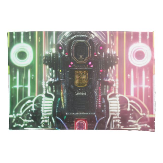 Robot 1 standard pillowcase 2 sided (Front)