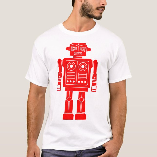 Robot 270620/010 - Red and White T-Shirt (Front)