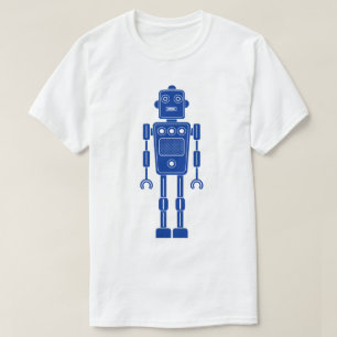 Robot 270620/011 - Navy Blue and White T-Shirt
