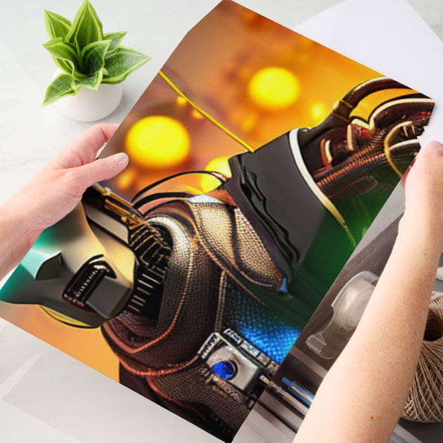 Robot 2 horiz large shipping envelope mailers (Desk)