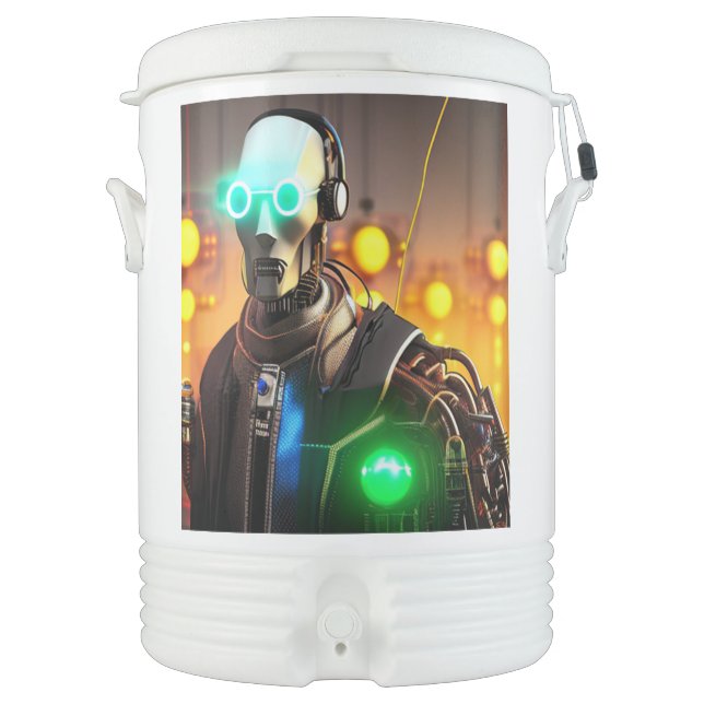 Robot 2 Igloo beverage cooler 10 gallon (Front)