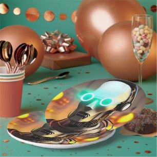 Robot 2 large paper plates