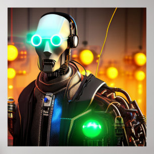 Robot 2 matte poster