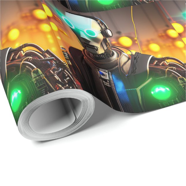 Robot 2 matte wrapping paper (Roll Corner)