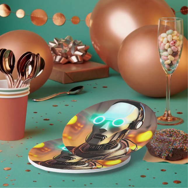 Robot 2 paper plates (Multi)