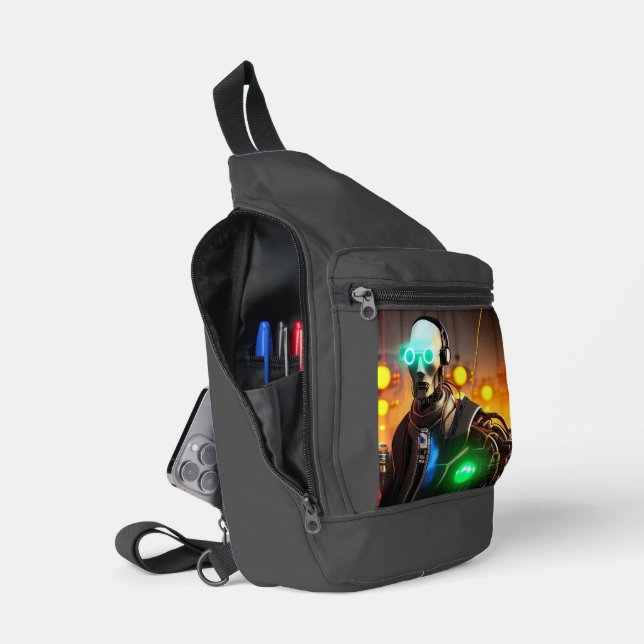 Robot 2 sling bag backpack (Open)
