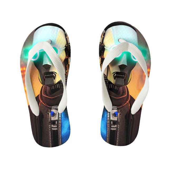 Robot 2 toddler flip flops (Footbed)