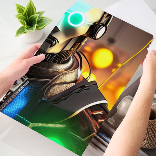 Robot 2 vert large shipping envelope mailers (Desk)