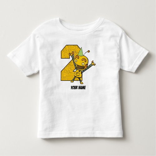 Robot 2nd Birthday Toddler T_shirt