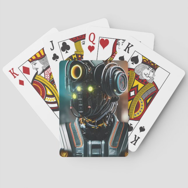 Robot 3 Poker playing cards (Back)