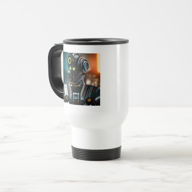 Robot 3 travel commuter mug (Front Left)