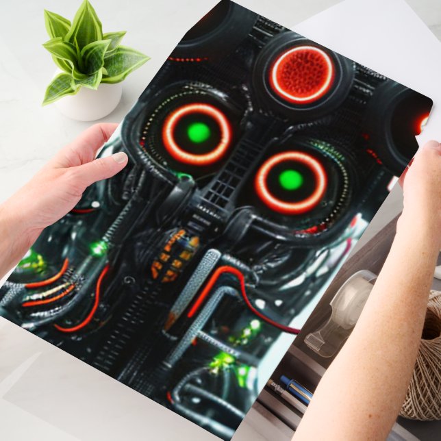 Robot 3 vert large shipping envelope mailers (Desk)