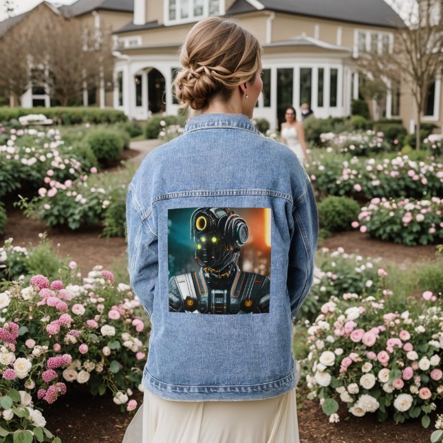 Robot 3 women denim jacket (Wedding Back)