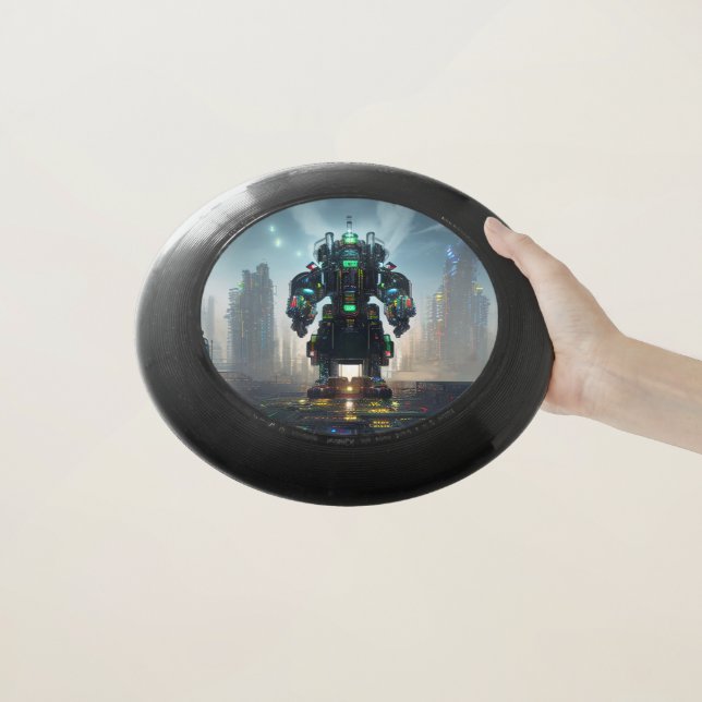 Robot 4 black Frisbee (In Hand)