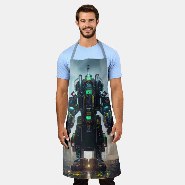 Robot 4 chef apron (Worn)