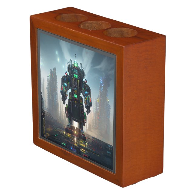 Robot 4 desk organizer (Angled)