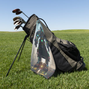 Robot 4 golf towel