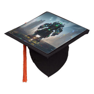 Robot 4 graduation cap