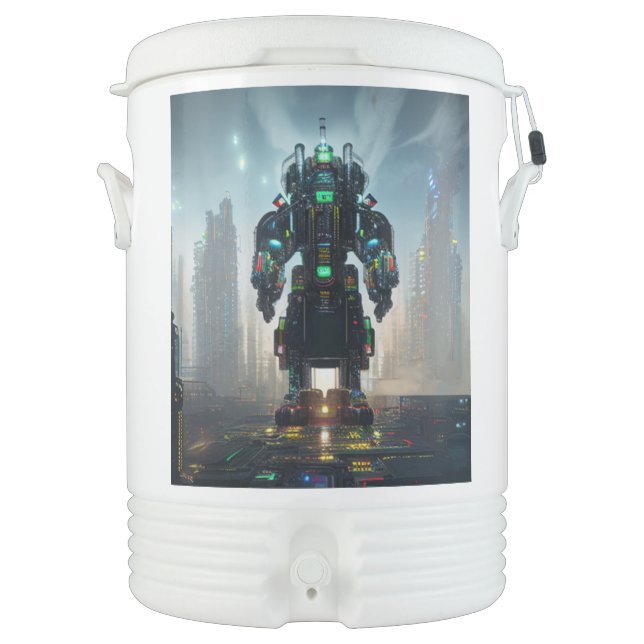 Robot 4 Igloo beverage cooler 10 gallon (Front)