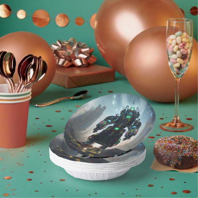 Robot 4 paper bowls (Multi)