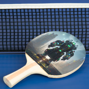 Robot 4 ping pong paddle