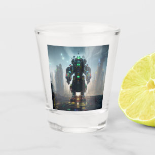 Robot 4 shot glass