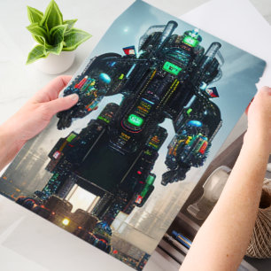 Robot 4 vert large shipping envelope mailers