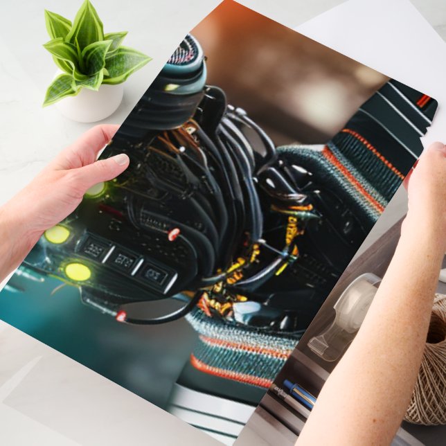 Robot 5 horiz large shipping envelope mailers (Desk)