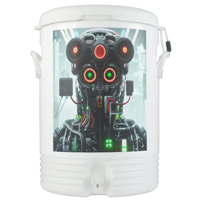 Robot 5 Igloo beverage cooler 10 gallon (Front)