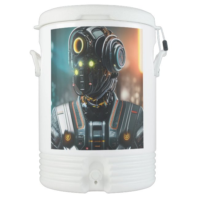 Robot 5 Igloo beverage cooler 10 gallon (Front)