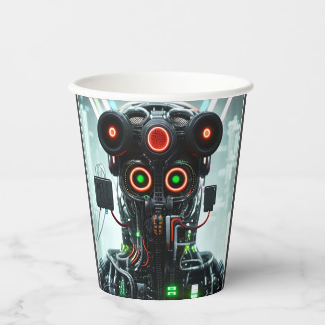 Robot 5 paper cups (Front)