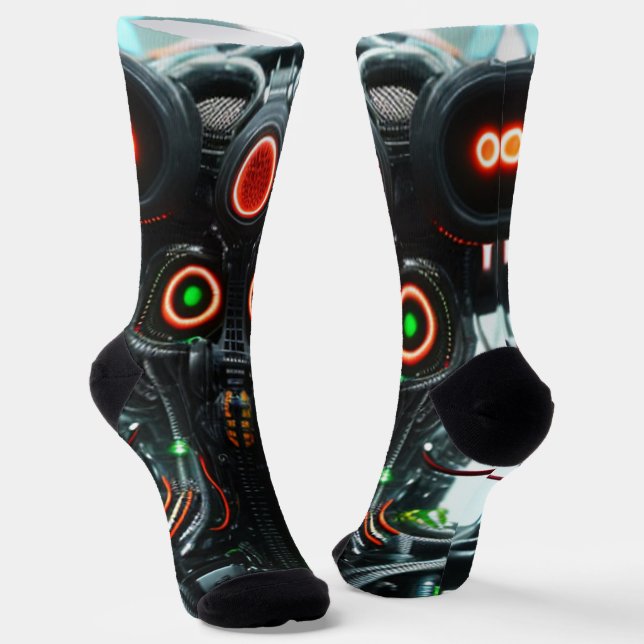 Robot 5 premium socks (Angled)