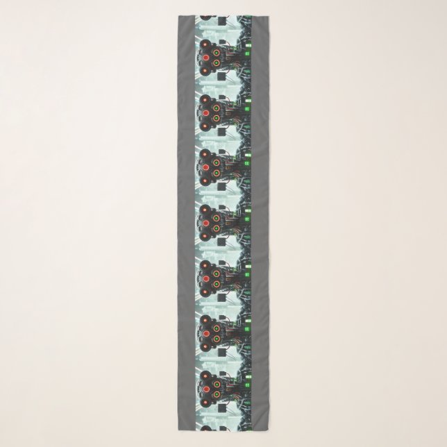 Robot 5 scarf 72" (Front)