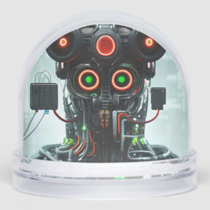 Robot 5 snow globe
