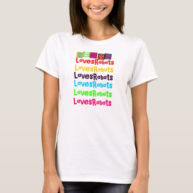 robot addicted T-Shirt (Front)