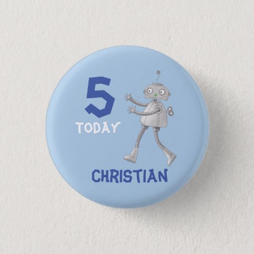 Robot age Badge Button