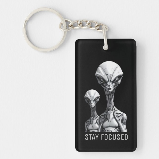 Robot Aliens Keychain (Front)