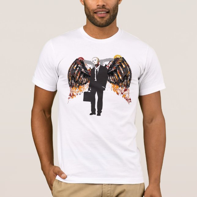 Robot Angel Lawyer T-Shirt (Front)