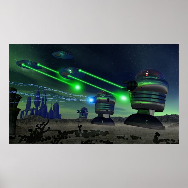 Robot Attack Poster (Front)
