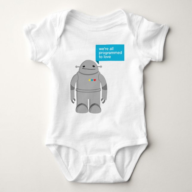 Robot Baby Bodysuit (Front)