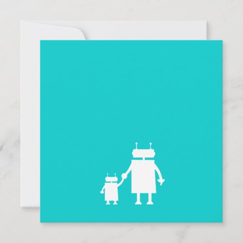 Robot Baby Shower Invitation