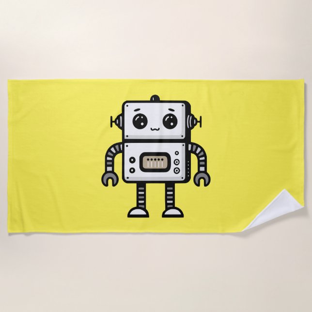 Robot Beach Towel (Front)