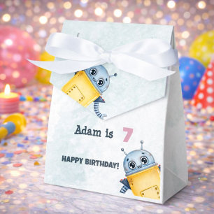 Robot Birthday Party kids  Favor Boxes
