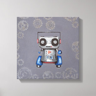 Robot Boomer Canvas Print