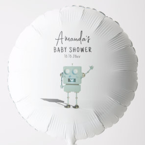 Robot boy Baby Shower  Balloon