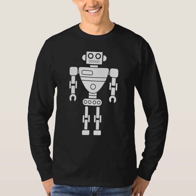 Robot Builder Droid Robotics Engineer Science Fict T-Shirt (Front)